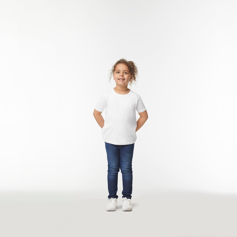 Gildan Youth Toddler T-Shirt, Style G5100P, 2-Pack, White, 2T - Image 3